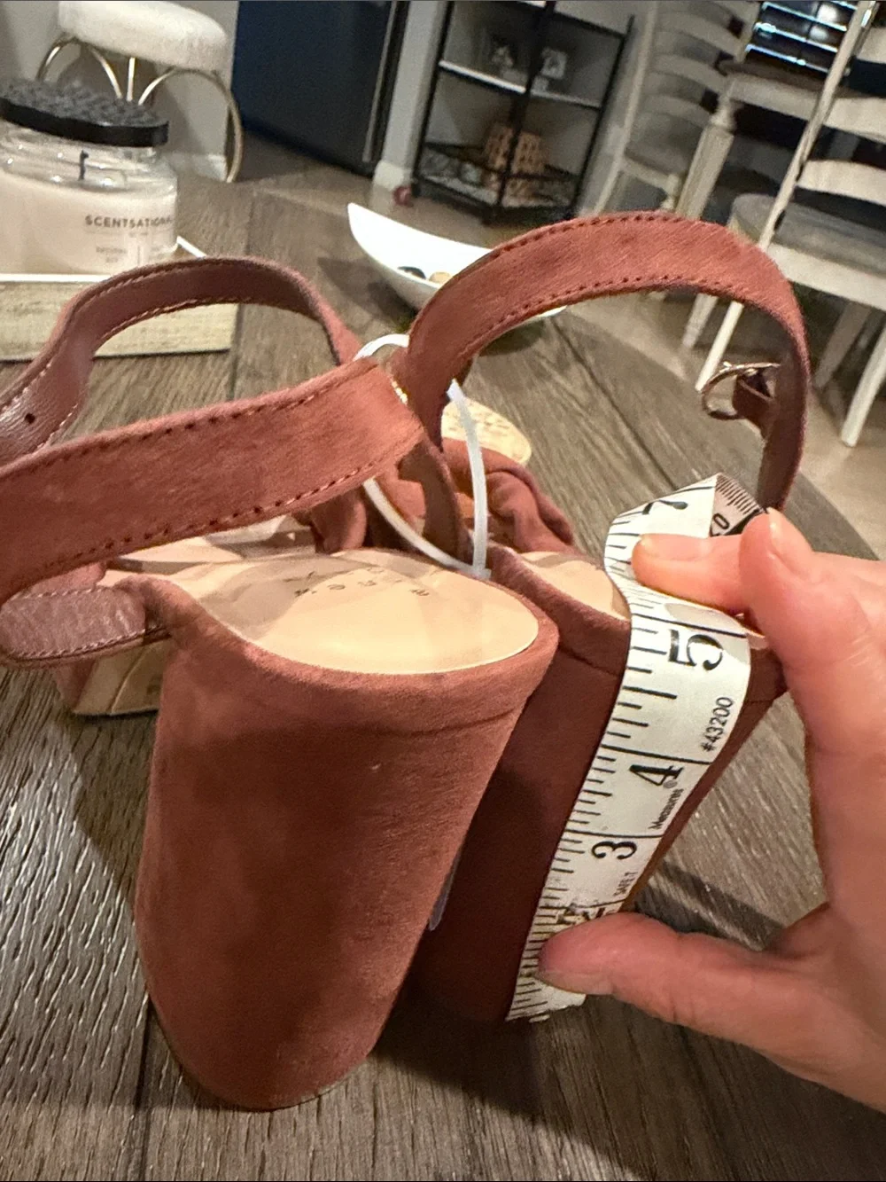 a new day Rust Brown Knot Front Slingback Heels